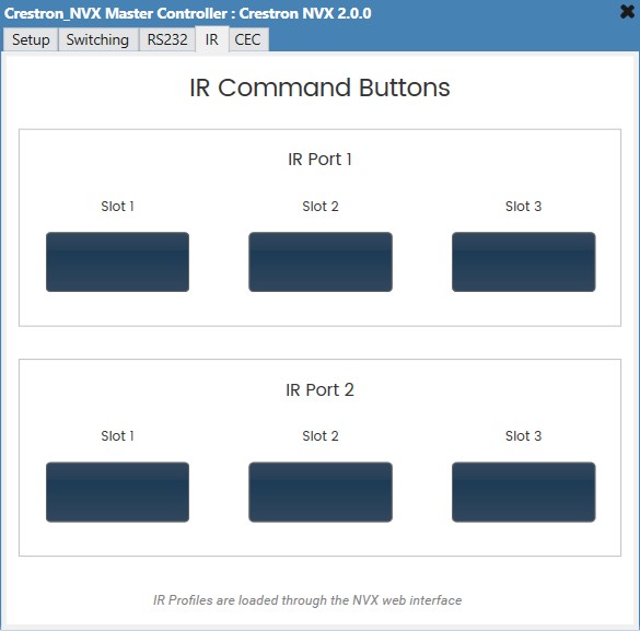 Crestron NVX plugin interface