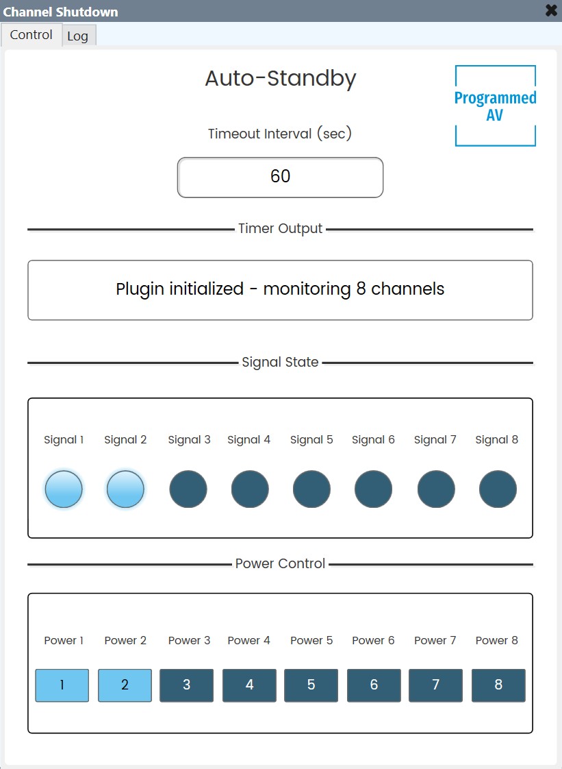 Signal Auto Shutdown plugin interface